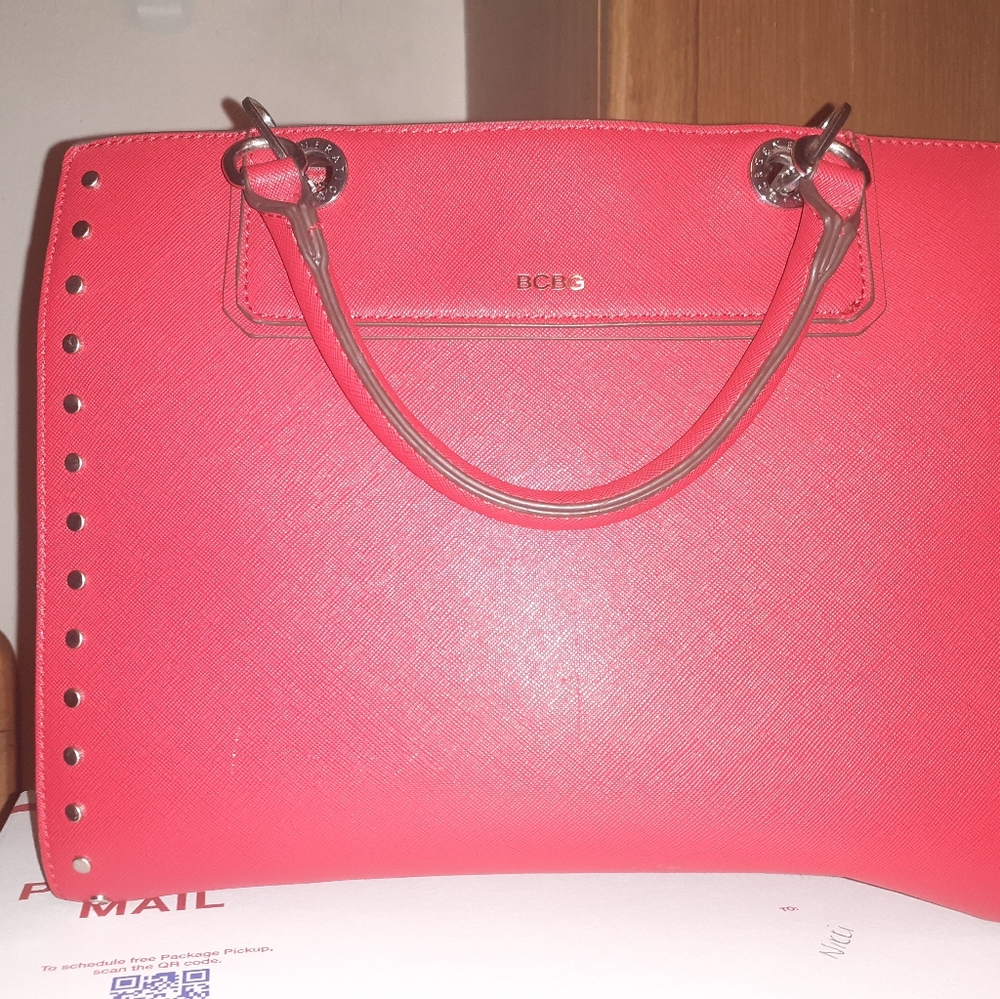 BCBG candy apple red purse